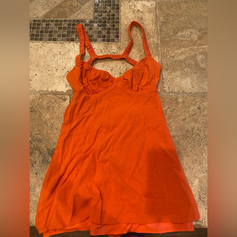 super cute reddish orange dress!!